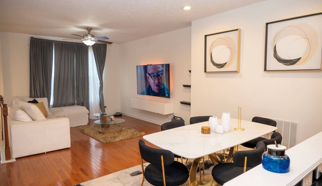 Quiet Indy 3-bedroom townhome with a cozy basement.