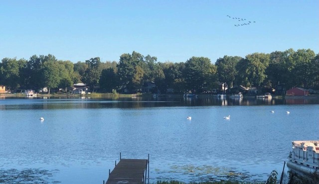 Relax and unwind at the Cozy Cabin on Heaton Lake.