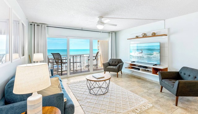 Relaxing Oceanfront Condo with Steps to Beach & Heated Pool 🌴
