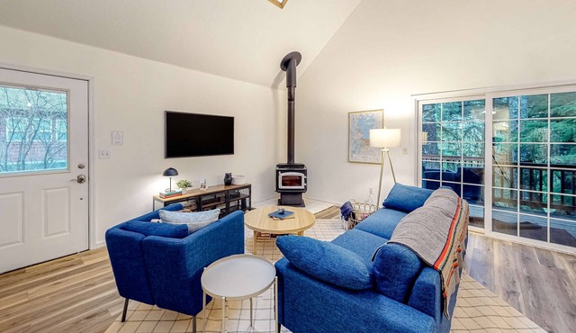 Renovated three story home by the beach with a furnished deck and washer dryer