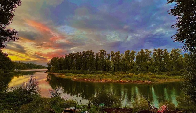 Riverfront Cottage on the Willamette · Blue Heron Sanctuary near Portland