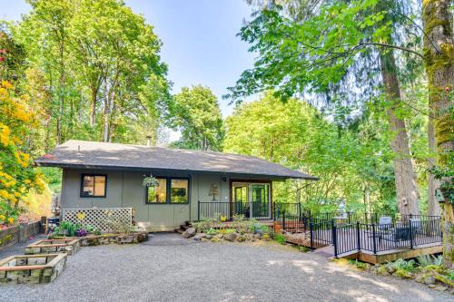 Riverfront Woodland Cabin: Wooded & Forested Views