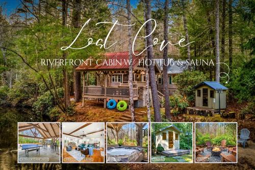 Secluded Riverfront Cabin with Hot Tub, Sauna & Private Trails near Cashiers, North Carolina