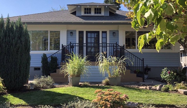 Spacious apartment with enclosed sunporch and garden patio