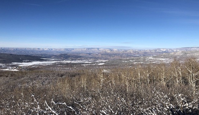 Staggering view from cozy cabin near Powderhorn Ski resort and the Grand Mesa!