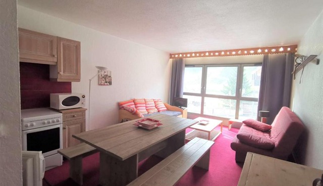 Studio cabine 4 pers. La Mongie, centre station, près des pistes in La Mongie