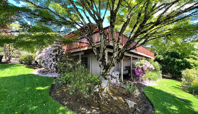 Stunning Mountain-View Mid Century Home w/hi-def theater, deck, parking