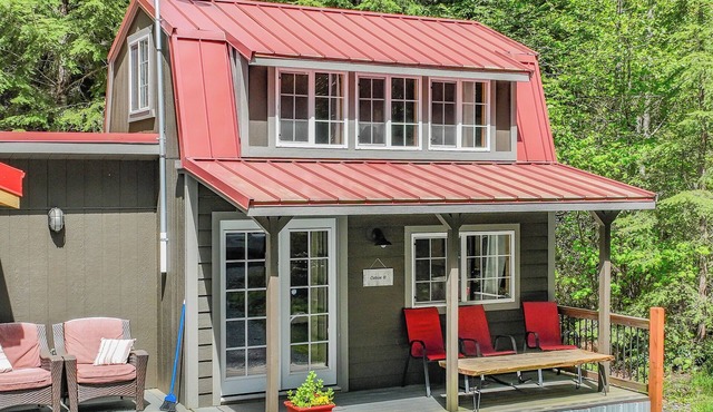 Tiny Cabin B, Steps from Mt. Rainier Nat Park W/firepit close to river & trails