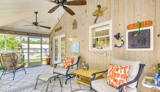 Waterfront Florida Abode w/Deck, Grill & Fire Pit in Spring Hill