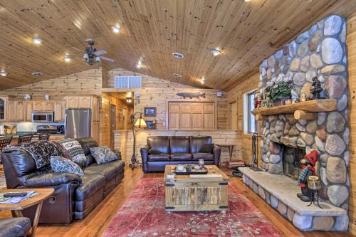 Waterfront Pike Lake Retreat: Snowmobile Paradise