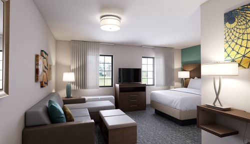 Studio Suite, 1 King Bed, Accessible, Kitchen (Mobility Roll-In Shower)
